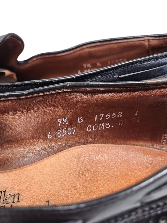 Allen Edmonds Manchester Vintage Loafers Tassel Black Leather Men\'s Size 9.5 B